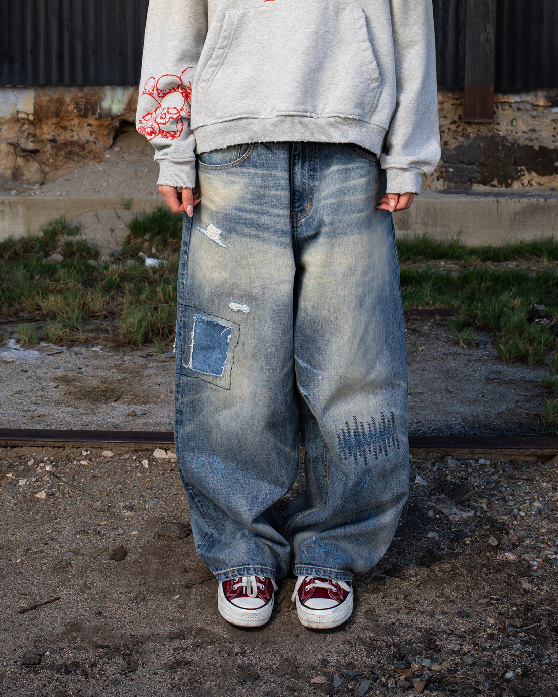 BLUE REPAIRED (JAPANESE SELVEDGE)