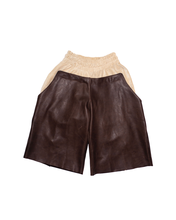Snap Leather Short