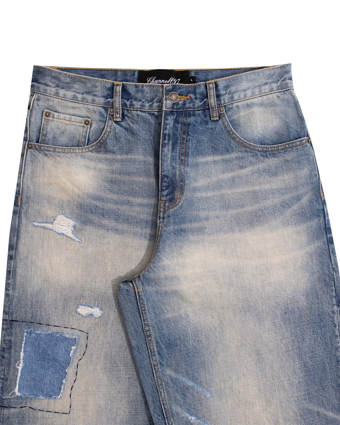BLUE REPAIRED (JAPANESE SELVEDGE)