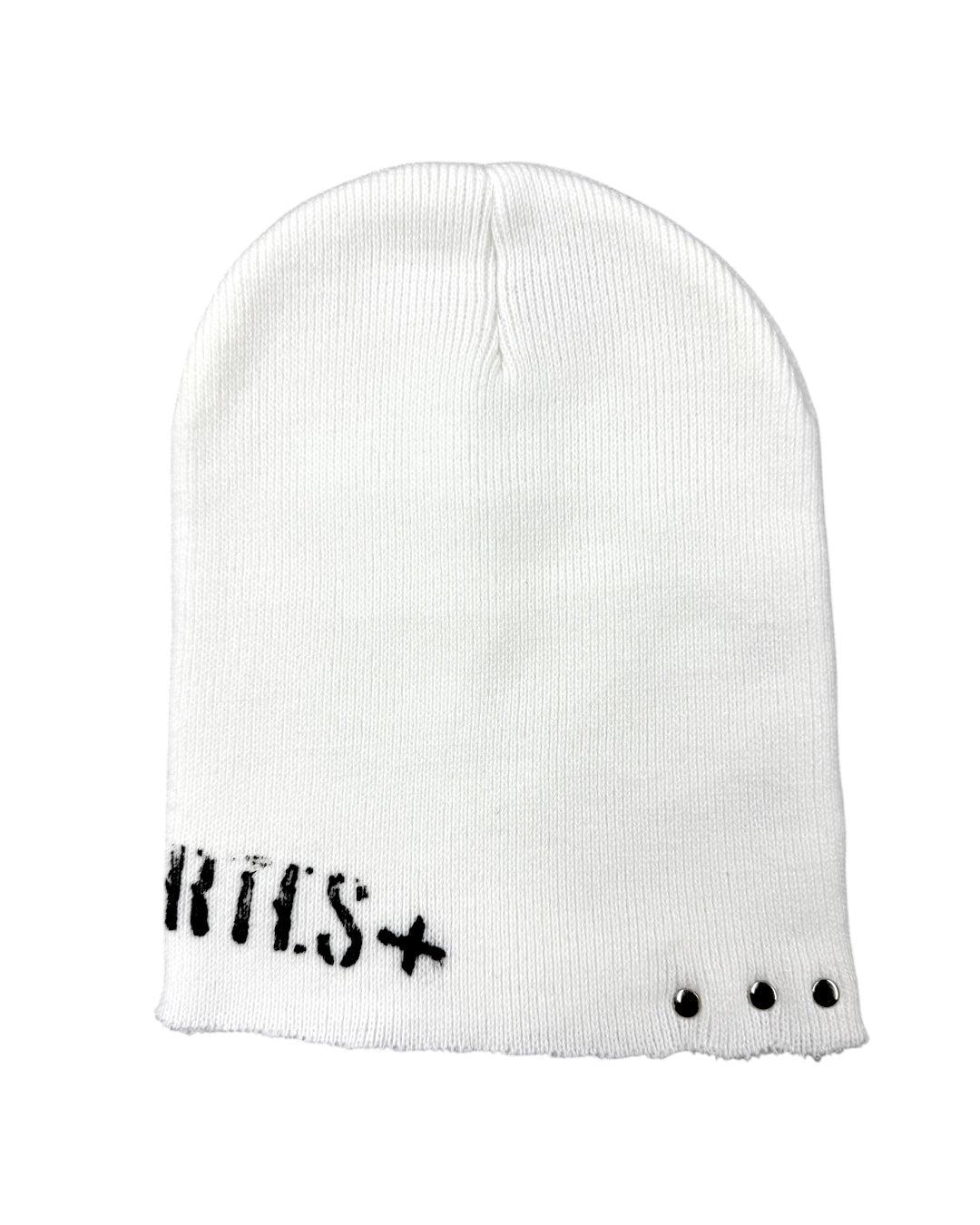 Eyelet Beanie white