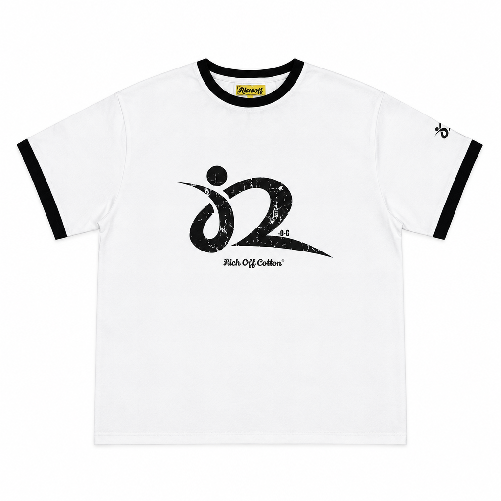 Skeesh R.O.C Ringer Tee — White/Black