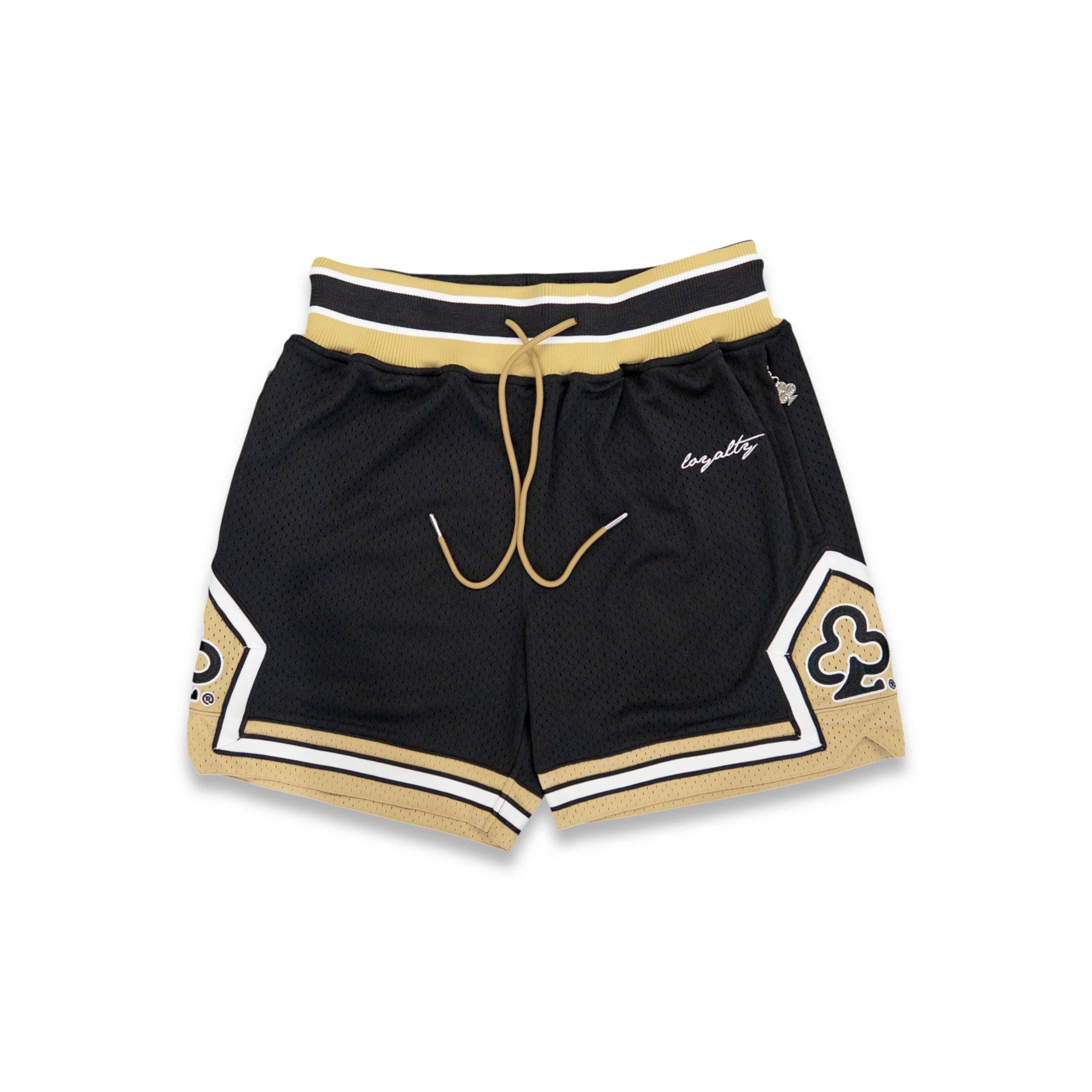 LOYALTY BASKETBALL SHORTS (BLACK/GOLD)
