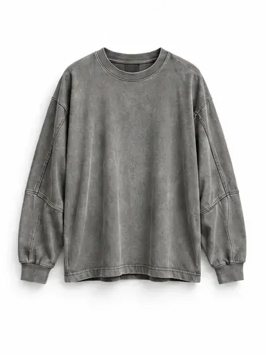 Grey Seam Long Sleeve