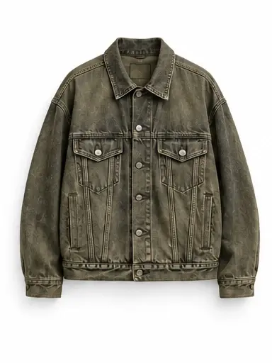 Olive Denim Jacket