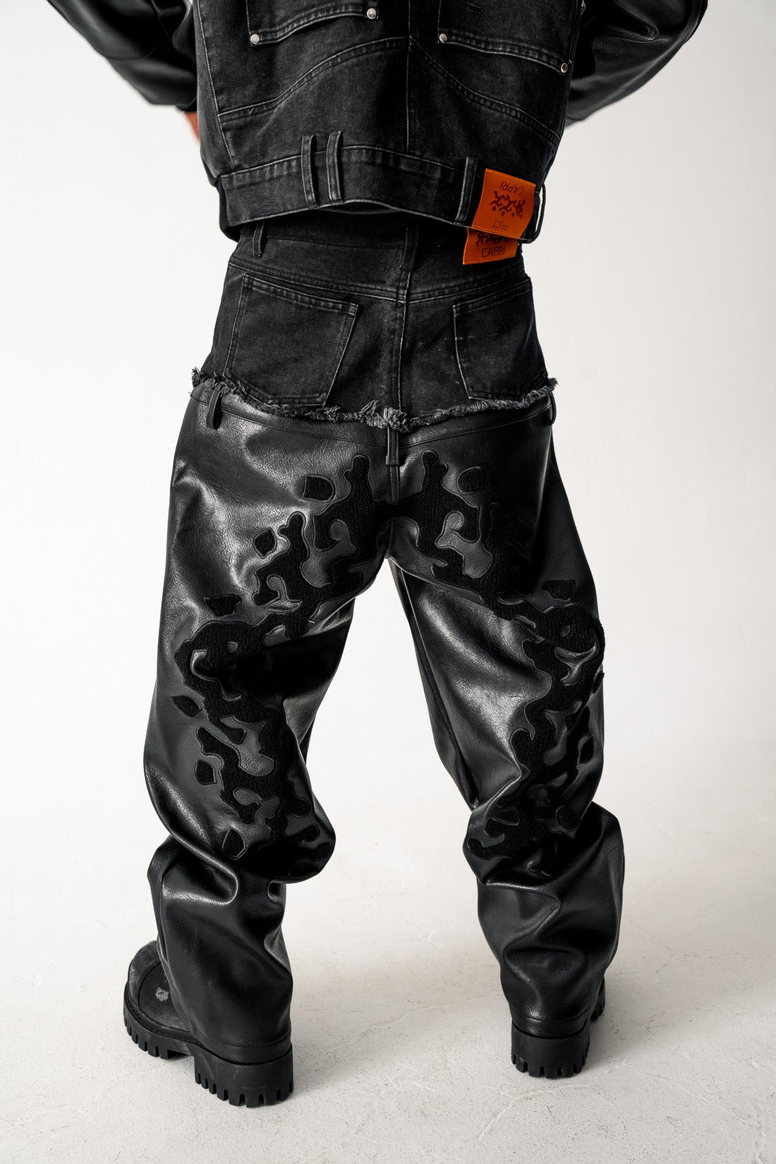 Capri Leather Pants