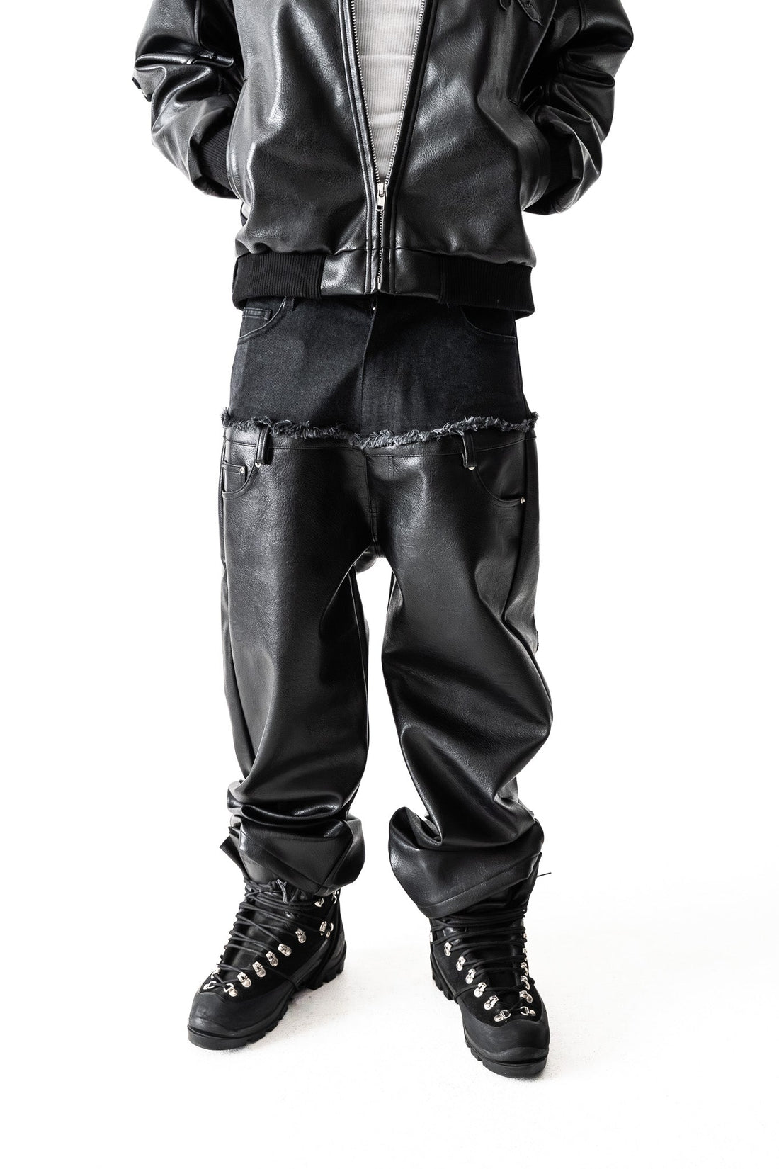 Capri Leather Pants