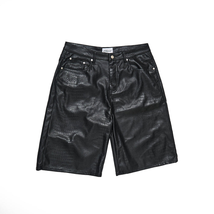 CAPRI CROC LEATHER JORTS