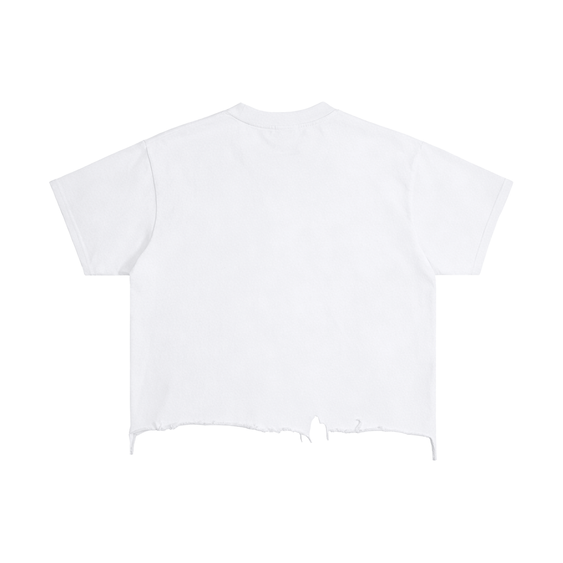 Luv Money White Distressed Hem Washed Shirt Streetwear Cotton 240GSM DTG Print Tee