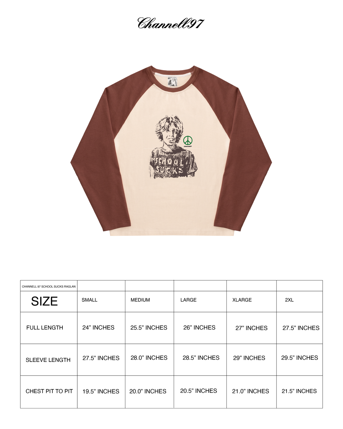 SCHOOL SUCKS RAGLAN LONG SLEEVE