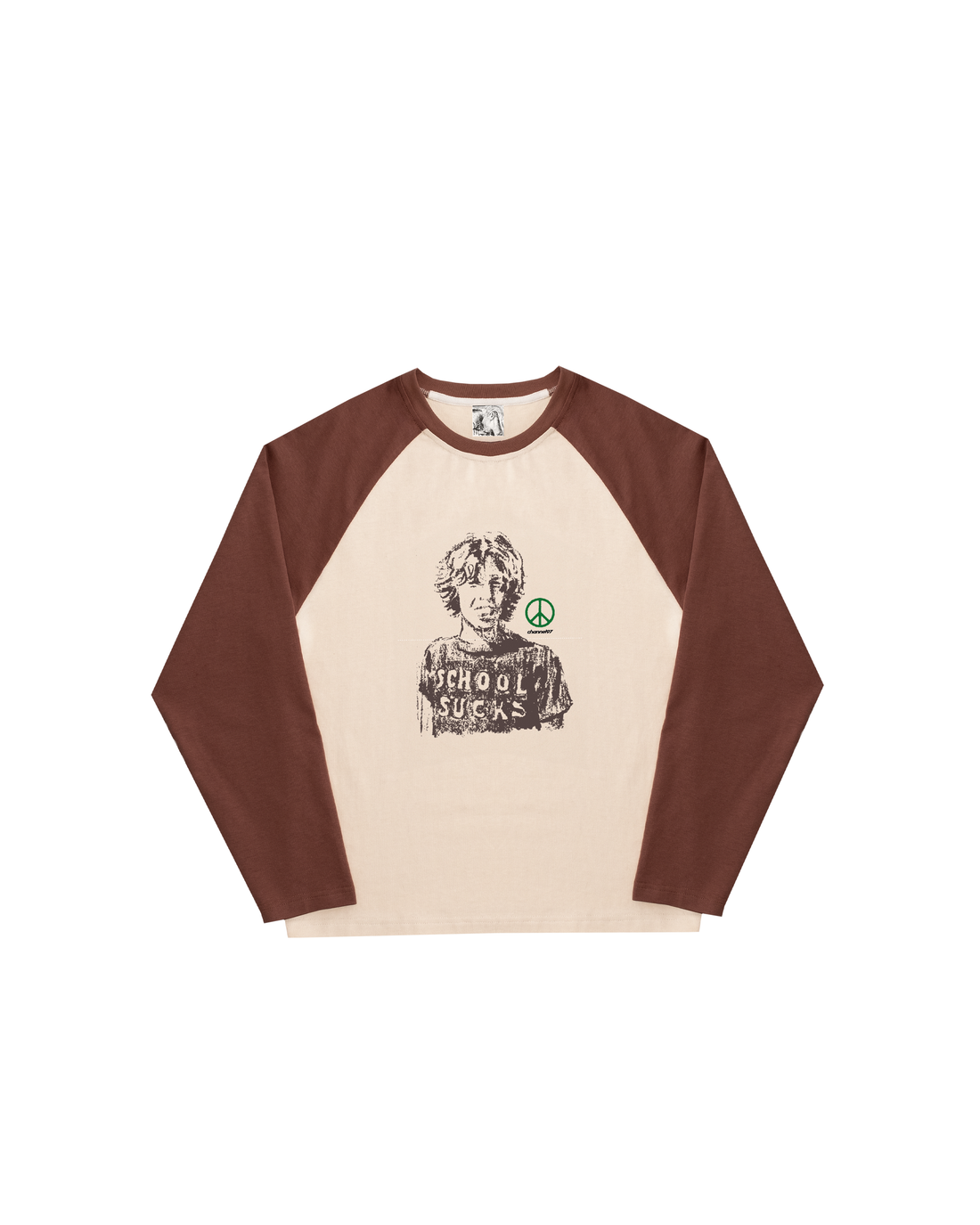 SCHOOL SUCKS RAGLAN LONG SLEEVE