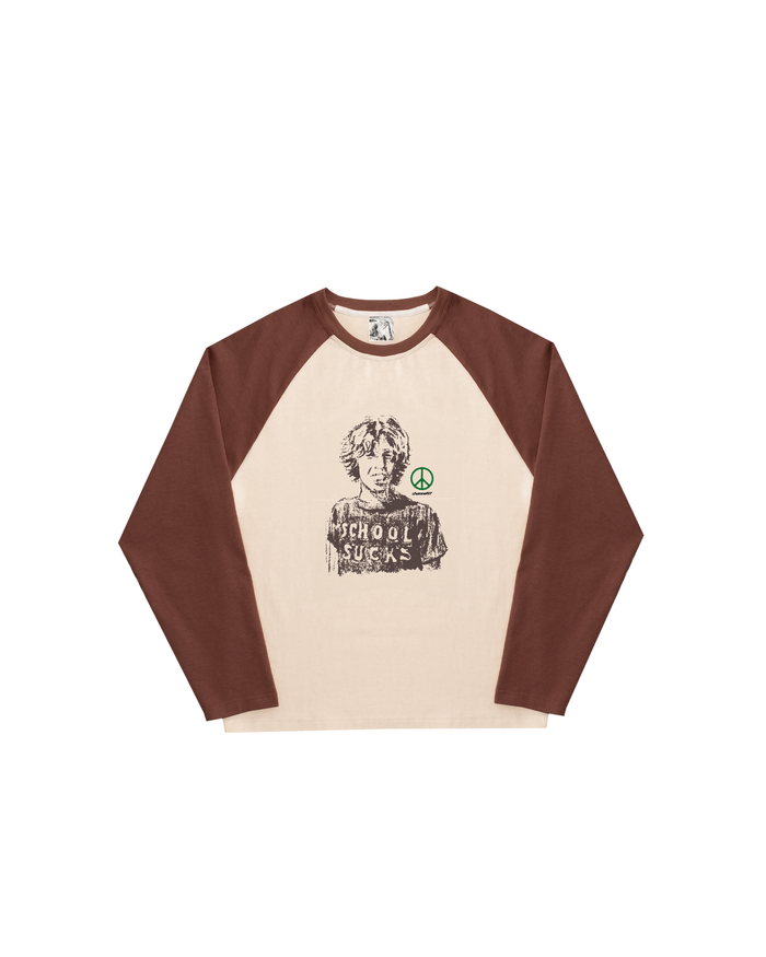 SCHOOL SUCKS RAGLAN LONG SLEEVE